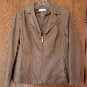 Ladies TanJay Snakeskin Design Dressy Top Sz 14
